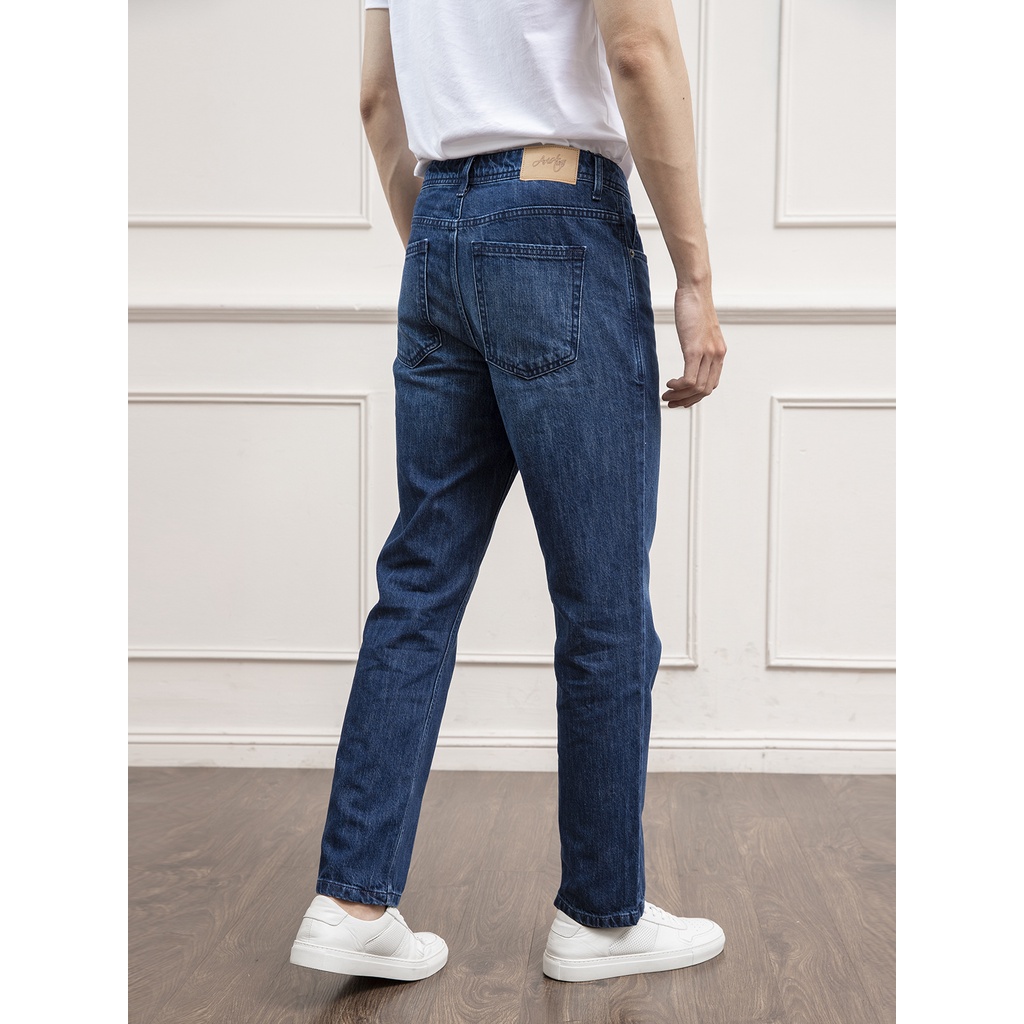 Quần Jeans ARISTINO phom Regular fit suông, mềm mại, xốp nhẹ và thoáng khí - AJN00301