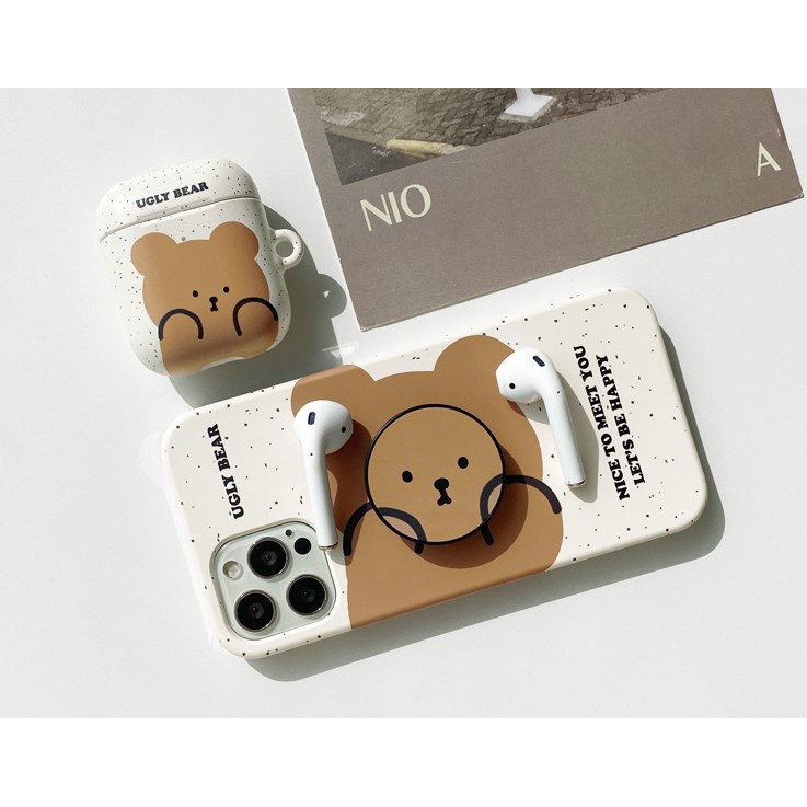 Korea  MoMoCase Grips cute bear  Compatible for iPhone All models Samsung
