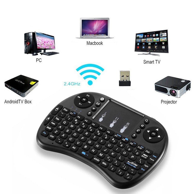 Bàn Phím Không Dây Mini Air Kodi Xbmc Tv Box Android Pc Tích Hợp Cảm Ứng