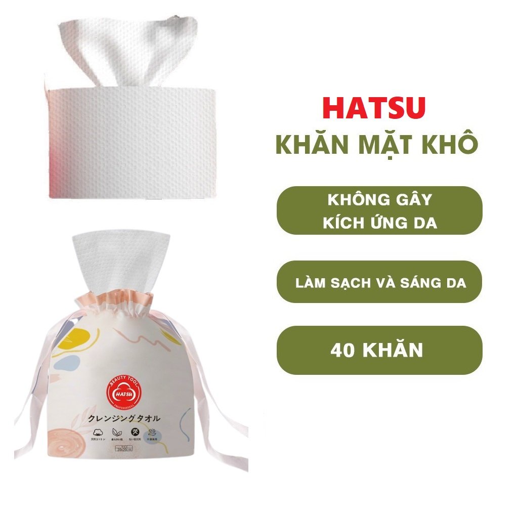 CUỘN 40 KHĂN GIẤY KHÔ HATSU TIỆN DỤNG TIẾT KIỆM SỬ DỤNG