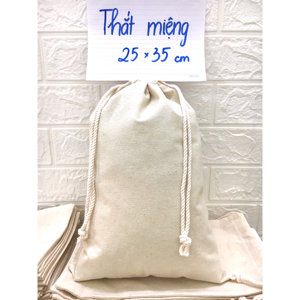 Sỉ SET 10 TÚI VẢI dây rút đựng giầy dép, quần áo bẩn, đồ dùng 25x35 CM giá tại xưởng
