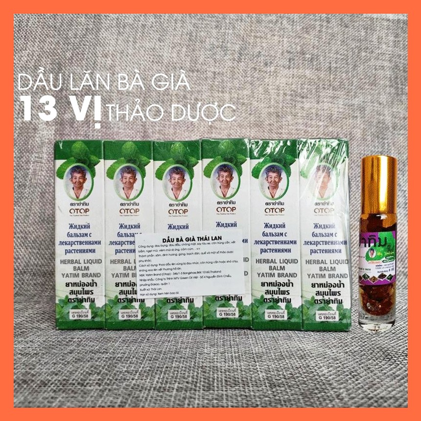 Dầu 13 Vị Thảo Dược Bà Gìa Thái Lan Cam Kết Chính Hãng Bao Đổi Trả