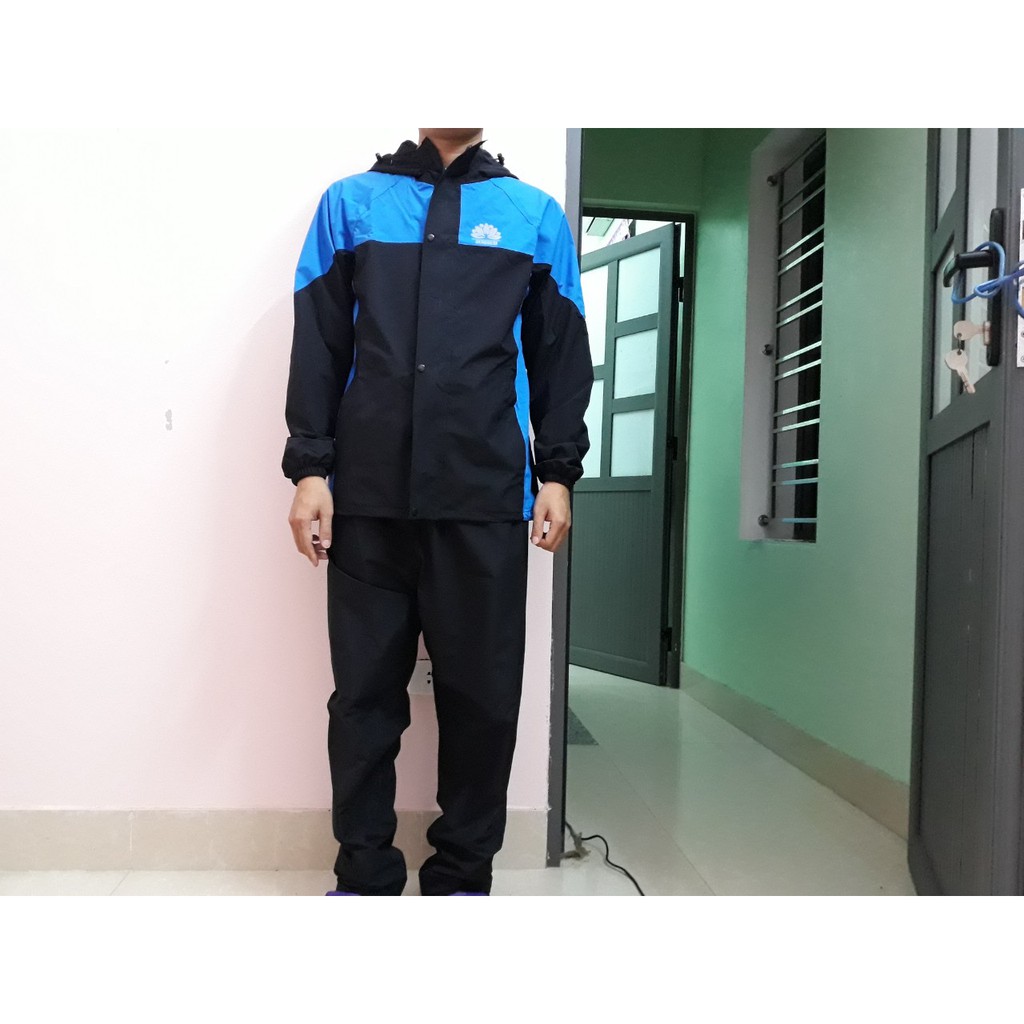 Áo mưa bộ chống thấm, chống lạnh, chống mốc, siêu giữ ấm. Bộ quần áo mưa vải dù chống thấm tuyệt đối. .