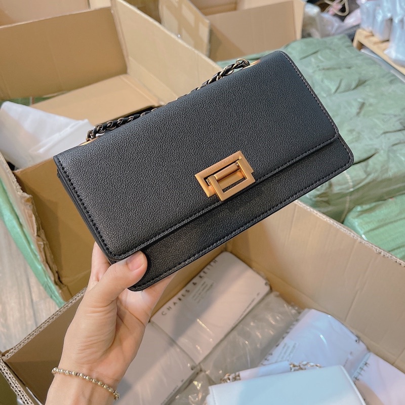 Túi xách nắp gập công sở ảnh thật + video