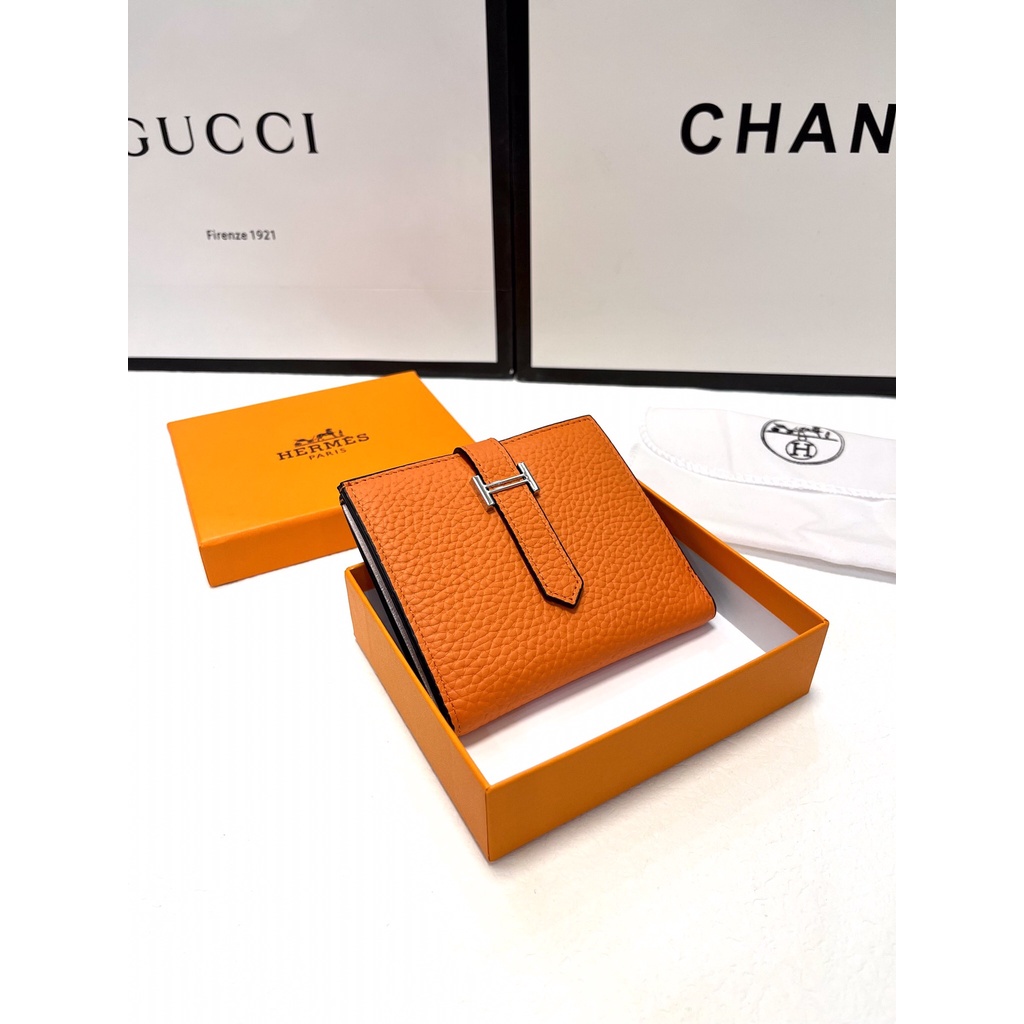 Ví gập nữ da thật thời trang cao cấp Hermes HM phong cách thời thượng