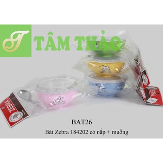Bát inox thái lan zebra 184202 có nắp+ muỗng 8851991842023