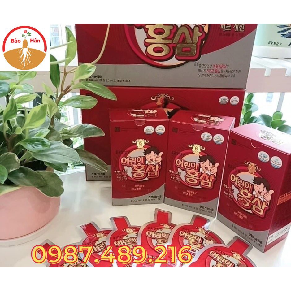 [ Trợ Giá ] Nước Hồng Sâm Baby Ngón Tay Cao Cấp Hàn Quốc, Hộp 30 gói