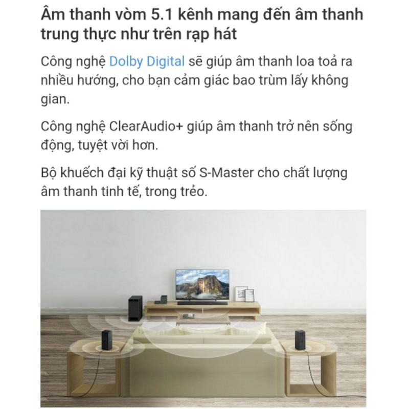 Sony Sound bar HT-RT3 - Loa thanh Home Cinema 5.1 kênh - Bluetooth NFC