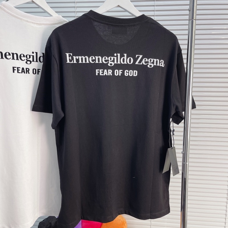 ⚡️[Nomar Quality] - Áo Tee FOG FEAR OF GOD x Z.E.G.N.A in Black, Áo thun FOG