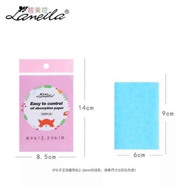 Giấy Thấm Hút Dầu LAMEILA LÀM Sạch Da Gói 50 Tờ | BigBuy360 - bigbuy360.vn