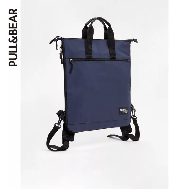 Balo đeo lưng và xách tay vải tote hiệu Pull & Bear Auth 100%