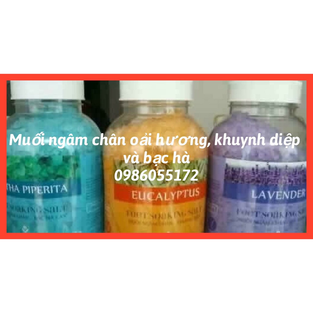 muối ngâm chân Bạc Hà 1kg