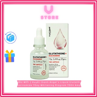 [ MẪU MỚI ] Huyết thanh Angel’s Liquid Glutathion Niacinamide 7Day Whitening Program 700V Ample