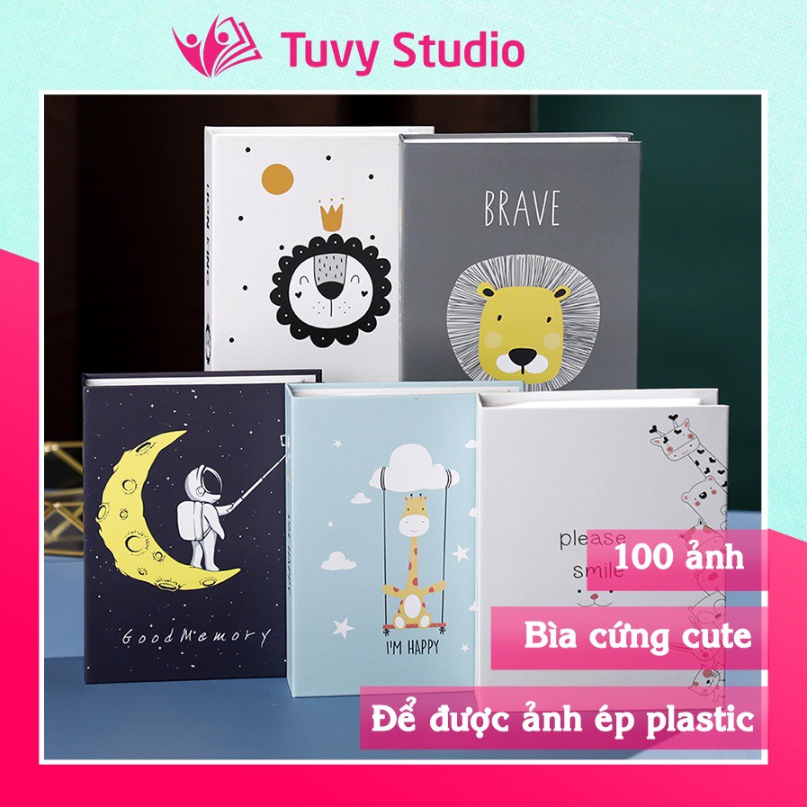 Album ảnh 13x18 đựng 100 ảnh bìa giấy cứng nhiều mẫu bìa mới siêu cute sẵn hàng tại Tú Vy Studio