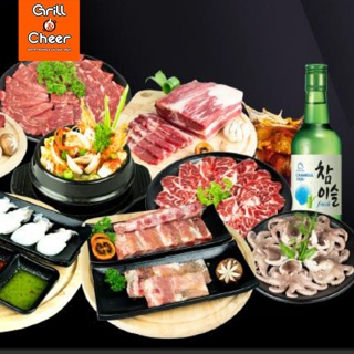 E voucher buffet nướng & lẩu hàn nhật 80 món tại grill & cheer