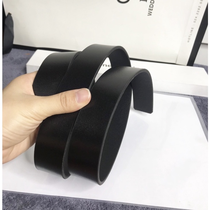 Dây lưng nam không mặt,thắt lưng nam da bò,dây nịt không kèm mặt da thật