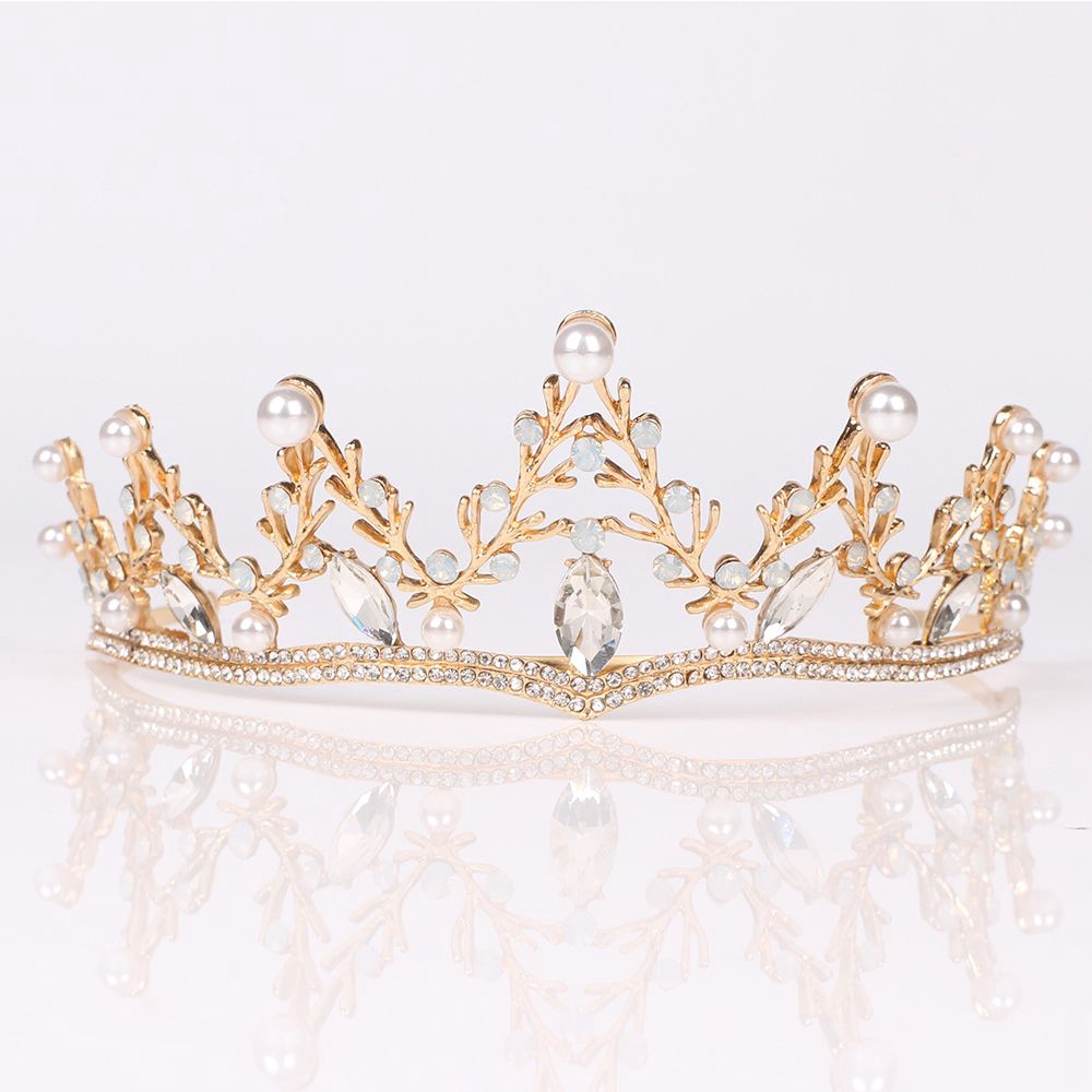 Phụ kiện cài tóc hình vương miện cho cô dâu