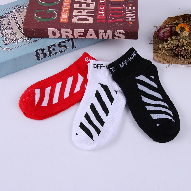 Vớ ngắn UNISEX OFF WHITE - V97