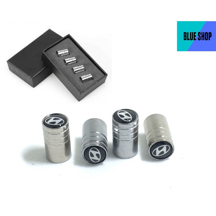 Nắp van lốp xe hơi bằng hợp kim - 1 bộ 4 van xe