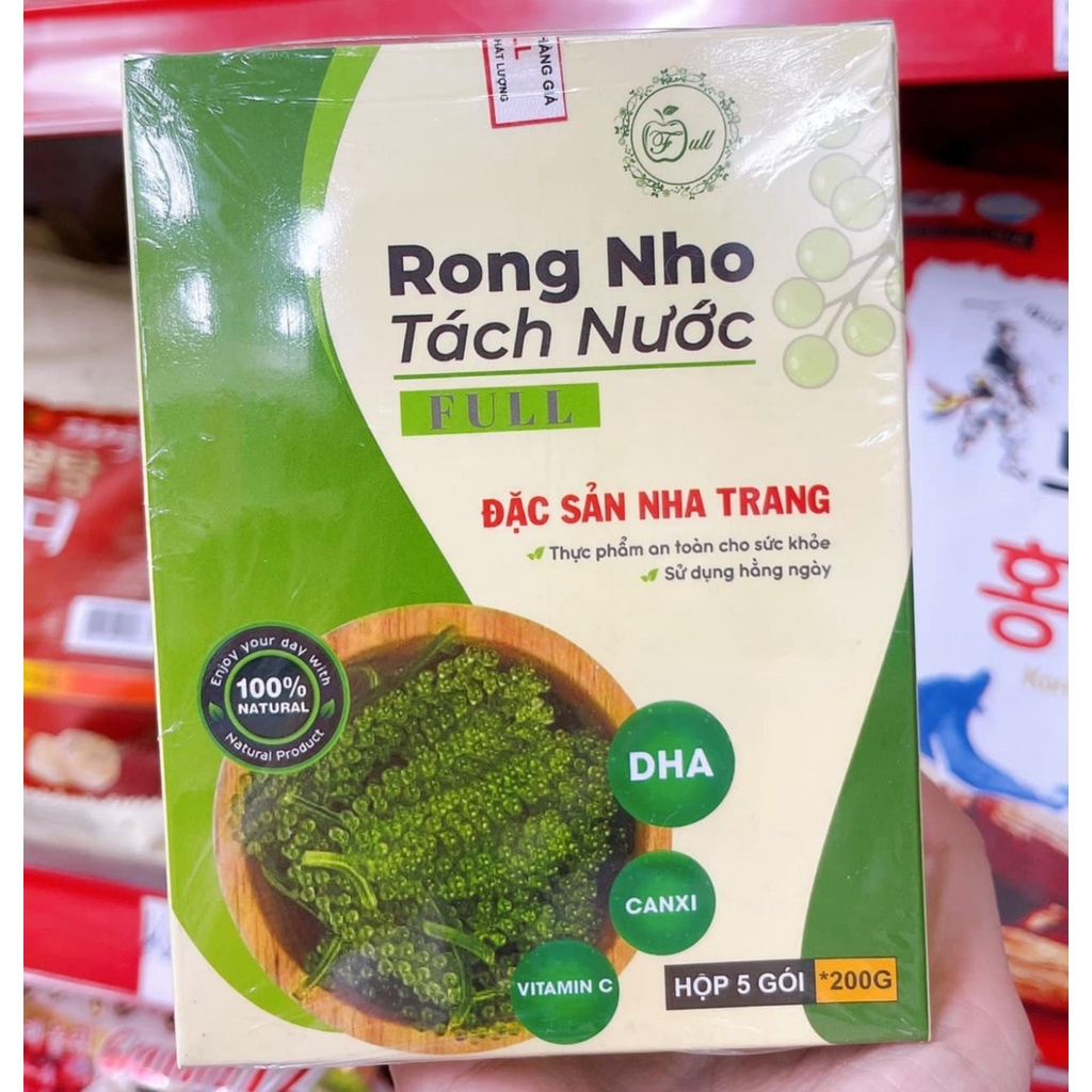 Rong nho tách nước Nha Trang hộp 200gr