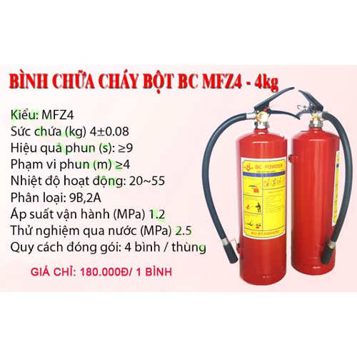 BÌNH BỘT CHỮA CHÁY MFZ4