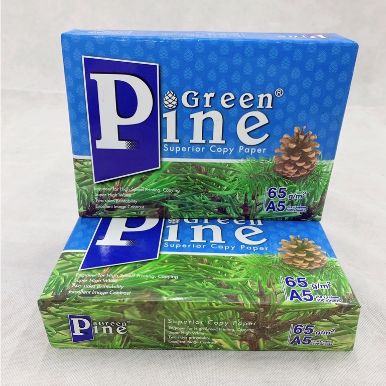 Giấy in, giấy photo Green pine A3, A4, A5 ĐL 65g/m2