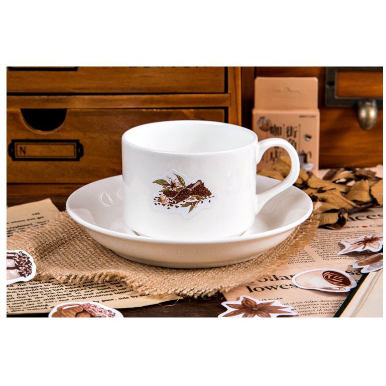 Bộ 45 Sticker Ly Cafe E115