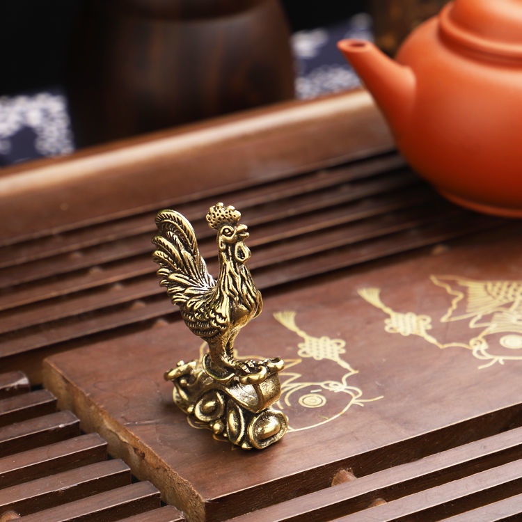 Tượng Gà Trống Bằng Đồng Nguyên Chất Dùng Trang Trí Phòng Khách / Phòng Ngủ