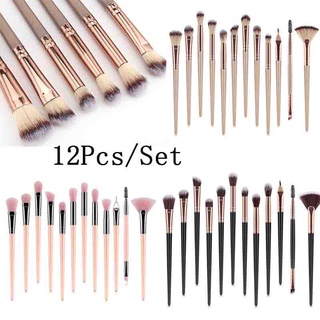 [Hàng mới về] Bộ 12 cọ trang điểm chuyên nghiệp chất lượng cao đa năng