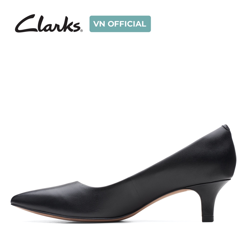 Giày Cao Gót 4.5cm Da Nữ Clarks Shondrah Jade màu Đen