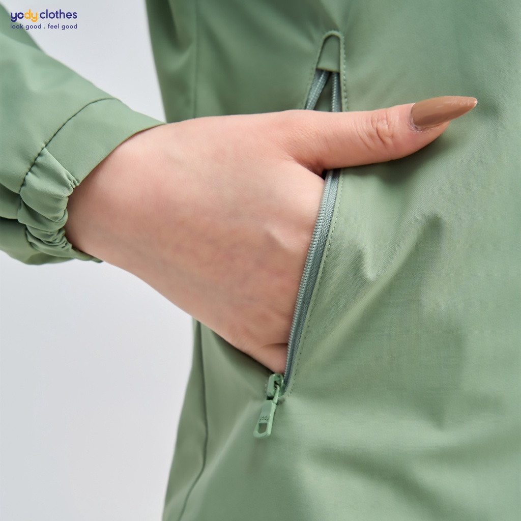 Áo khoác gió nữ YODY 2 lớp siêu nhẹ chống nắng cản nước cản bụi AKN4024