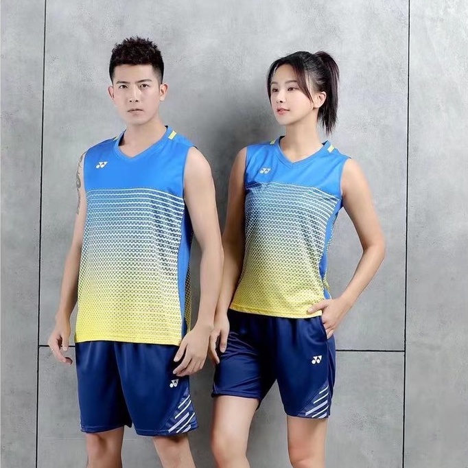 Bộ Quần Áo Thể Thao Yonex Sát Nách Nhanh Khô Cho Nam Và Nữ
