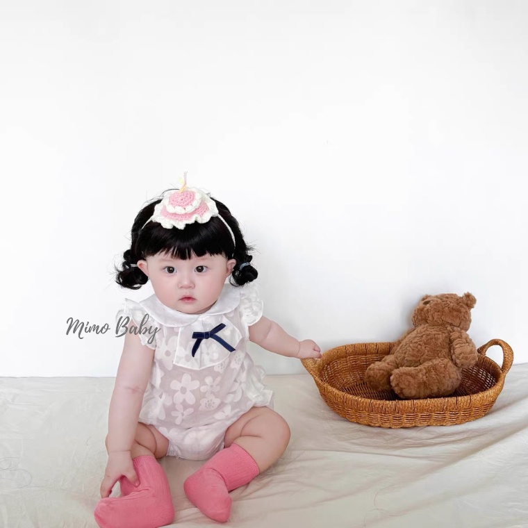Bộ tóc giả đội đầu siêu dễ thương cho bé gái TG01 Mimo Baby