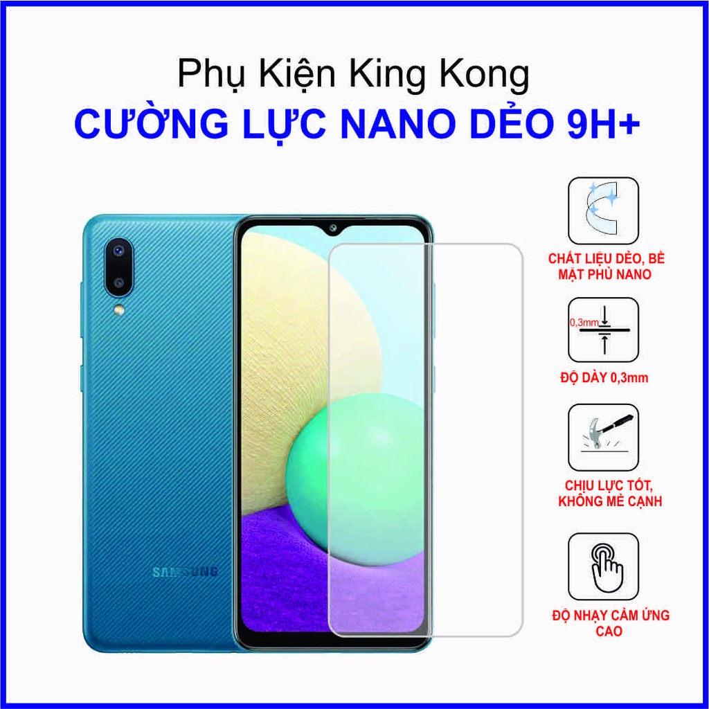 Dán cường lực Samsung Galaxy M02 ,  cường lực nano dẻo 9H+