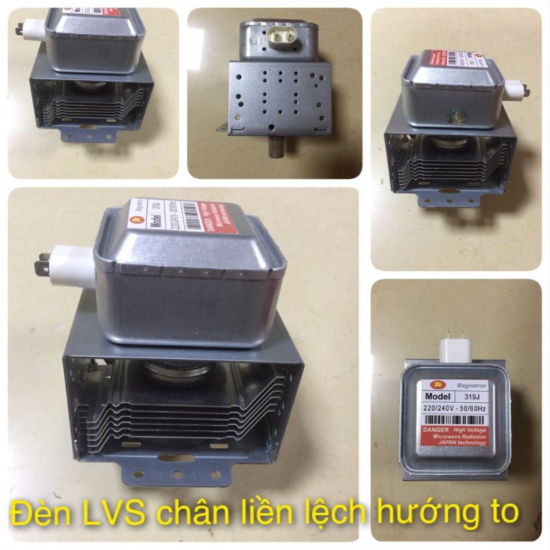 Đèn lò vi sóng - đèn magnetron - viba- Cục nóng chân li khác hướng tản nhiệt - Chân liền khác hướng