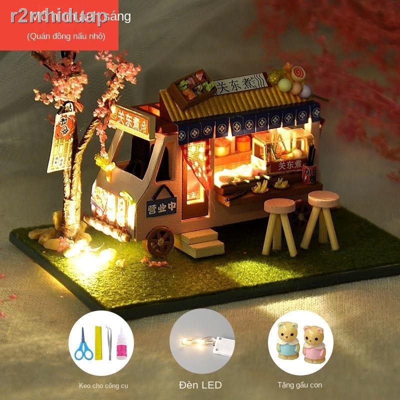 tự làm cabin car Villa mô hình nhà handmade lắp ráp đồ chơi sáng tạo quà tặng sinh nhật cho bạn gái