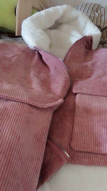 [sẵn]Áo khoác nhung lót lông dày dặn kèm ảnh thật | BigBuy360 - bigbuy360.vn