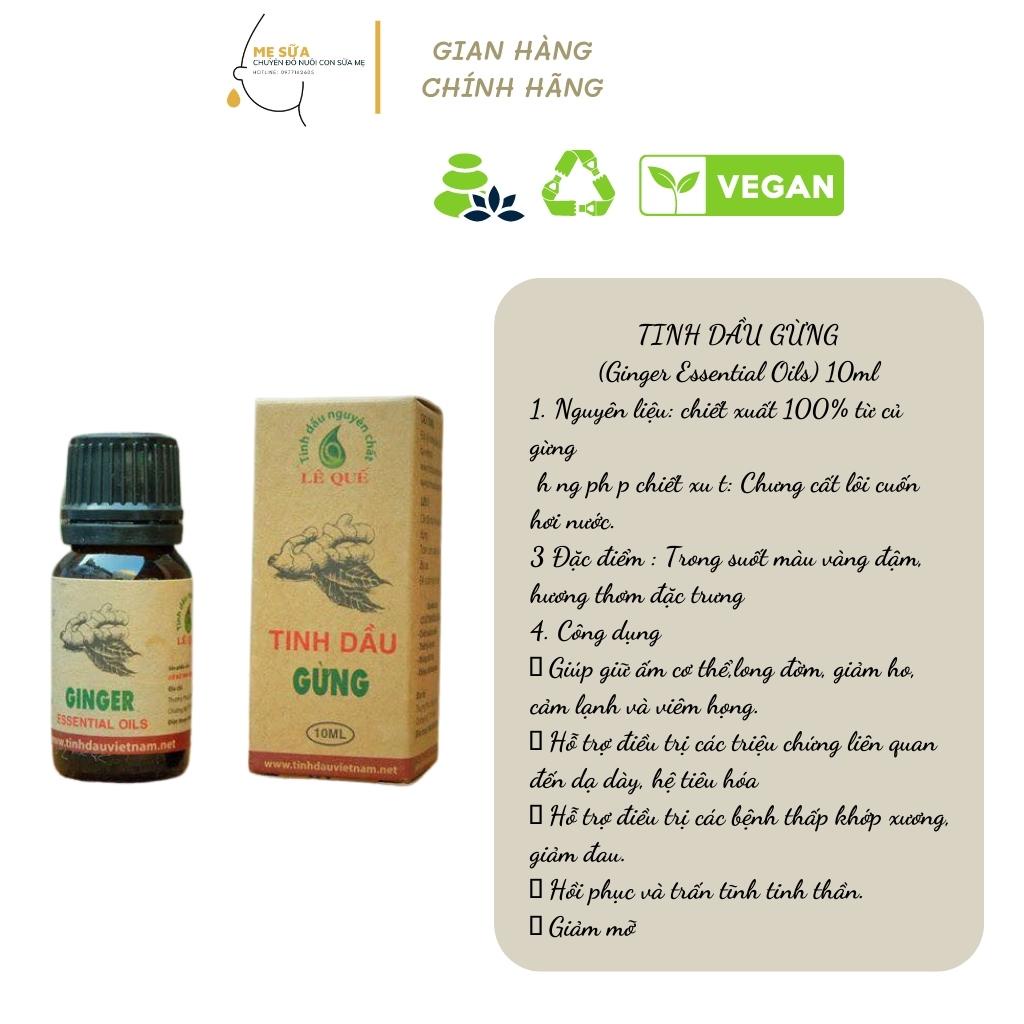 TINH DẦU CỦ GỪNG 10ML (Ginger Essential Oils) dùng giữ ấm tốt cho sức khỏe