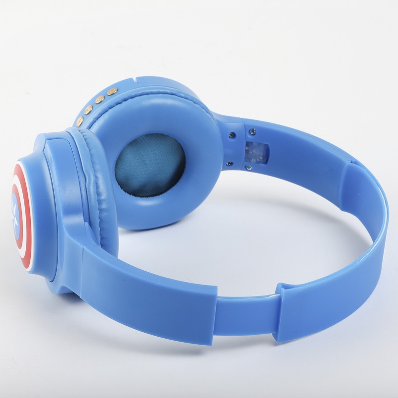 Tai Nghe Bluetooth Không Dây Hình Siêu Anh Hùng Marvel Người Nhện Người Sắt/Captain America