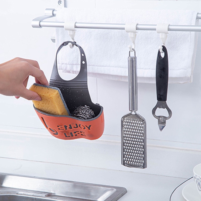 Giá Đỡ Đựng Mút Xốp Rửa Chén Treo Bồn Rửa Chén Trong Nhà Bếp/Nhà Tắm
