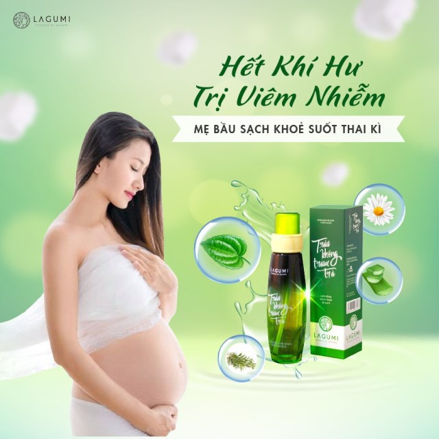 Dung dịch vệ sinh nữ Wonmom 150ml / Lagumi 100ml - Trầu không và Tràm trà 100% thiên nhiên (Việt Nam)