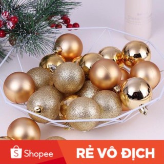 QUẢ CHÂU 3 LOẠI 6 QUẢ ( châu 3cm ) TRANG TRÍ NOEL TRANG TRÍ TẾT