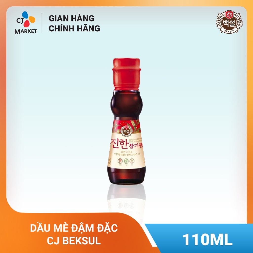 [Chỉ giao HCM] Dầu mè đậm đặc CJ Beksul 110ml - Nhập khẩu từ Hàn Quốc