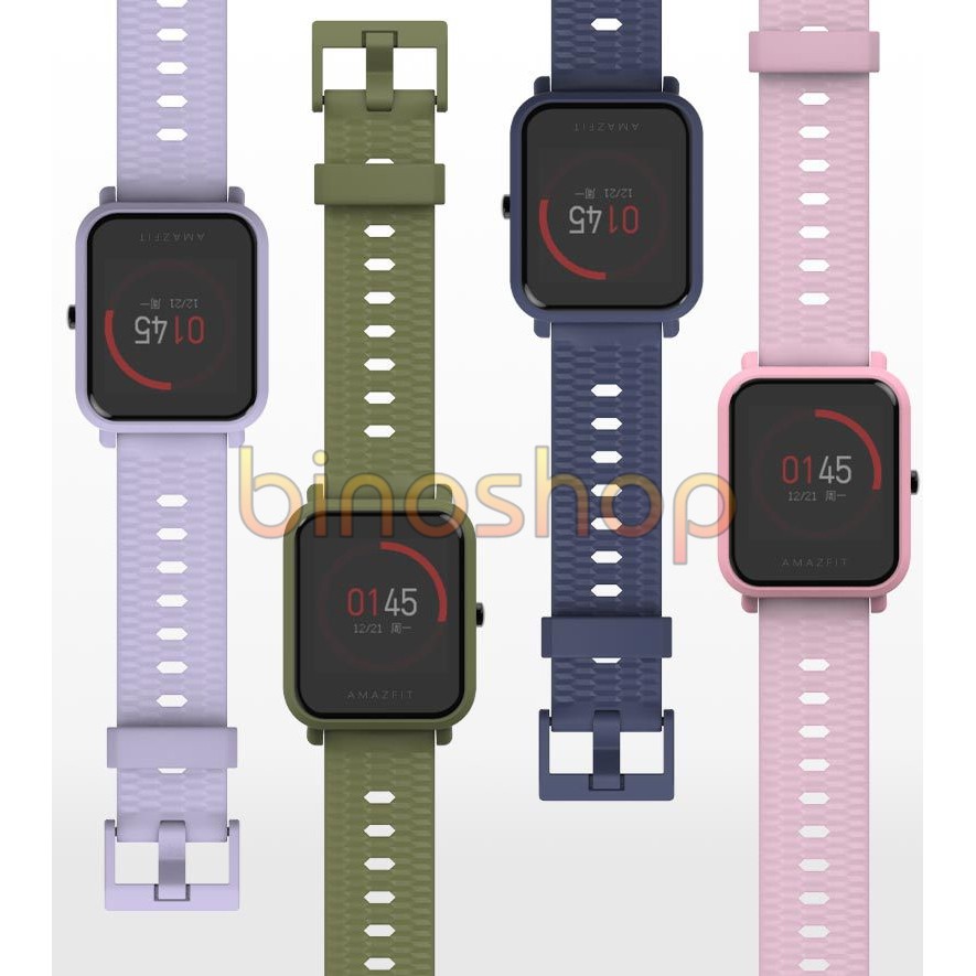 Dây đeo vân sần Amazfit GTS chính hãng Mijobs - Dây đeo thay thế đồng hồ Amazfit GTS vân sần