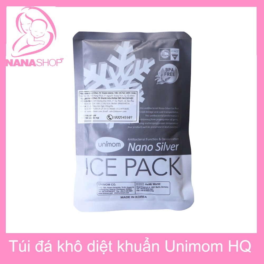 Túi đá khô diệt khuẩn giữ lạnh Unimom Hàn Quốc