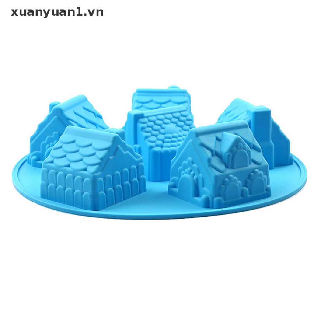 Khuôn Silicon Làm Bánh / Sô Cô La Hình Lâu Đài 3D