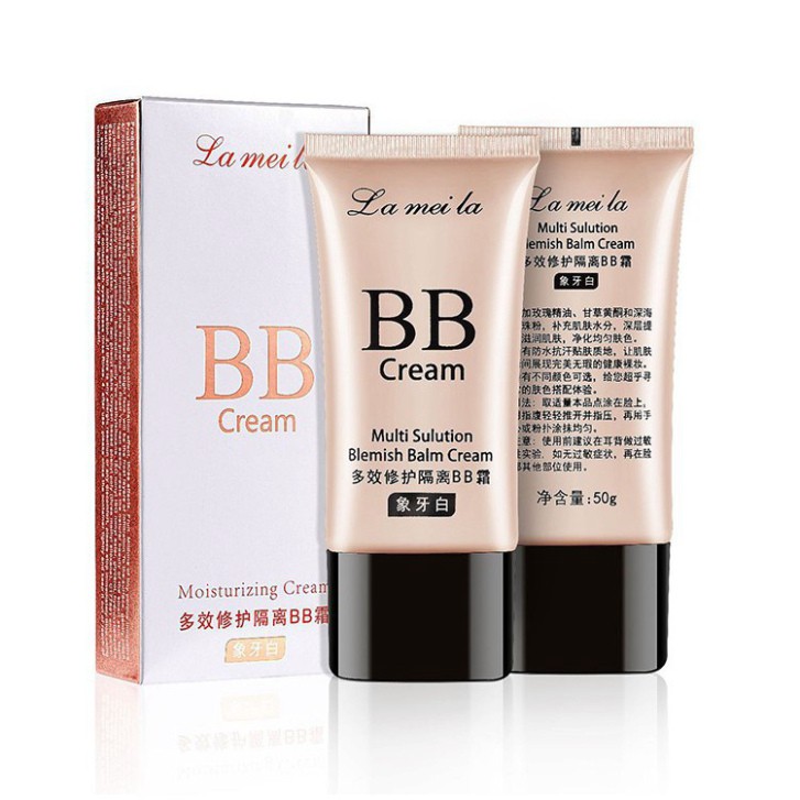 YBN BGF Bộ trang điểm La Mei La Kem BB che khuyết điểm + Phấn phủ bột + Chì kẻ mày + Bút kẻ mắt dạ + Mascara + Son kem Z | BigBuy360 - bigbuy360.vn