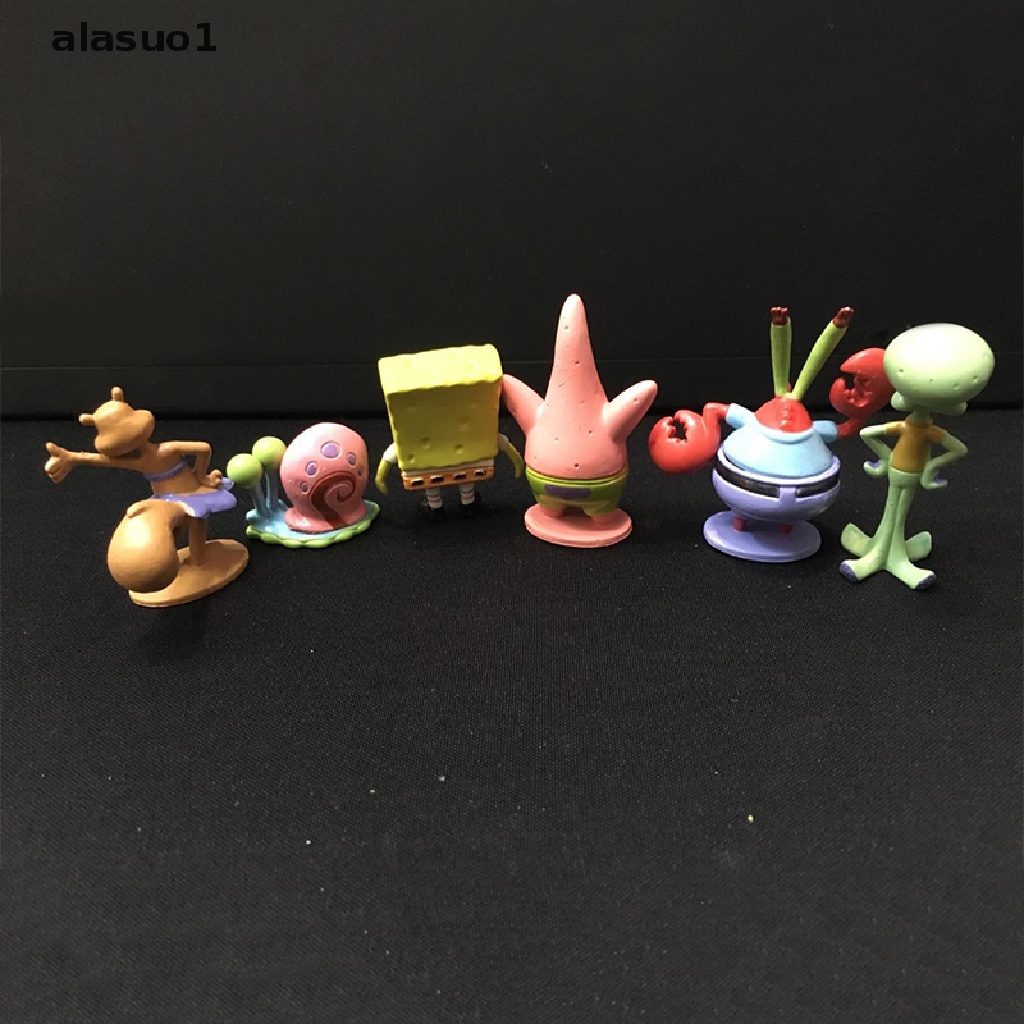 Set 6 Đồ trang trí Nhân Vật Anime Trang Trí Bể Cá