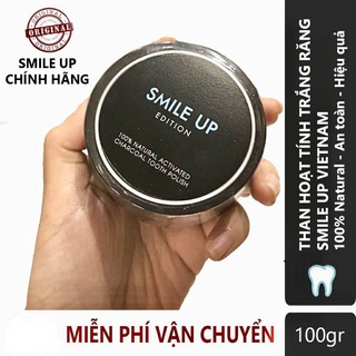 Than hoạt tính trắng răng smile up