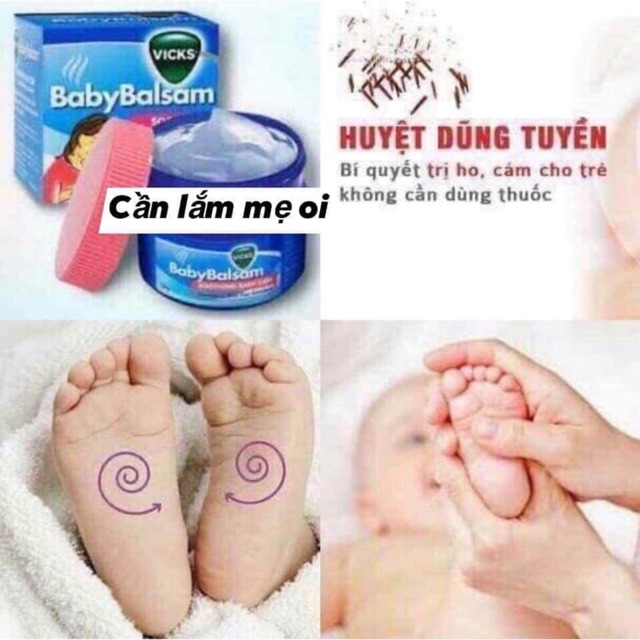 DẦU BÔI ẤM NGỰC CHO BÉ Vicks Baby Balsam